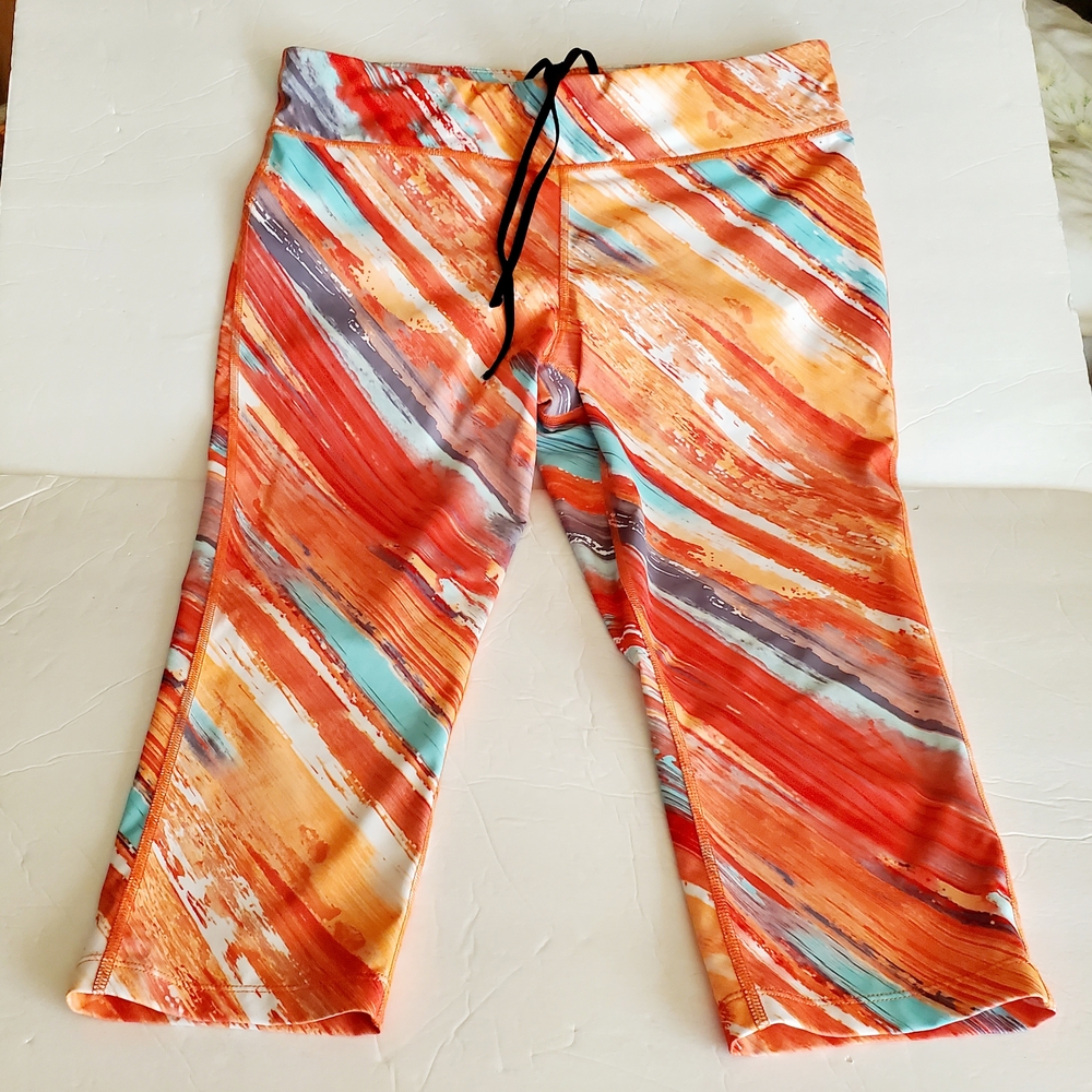 Womens L Leggings - Orange